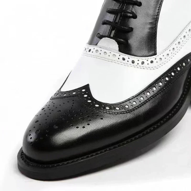 Mixed Colors Mens Dress Shoes Retro Male Leather Shoes Business Male Baroque Footwear Casual Mens Oxford Footwear 241125