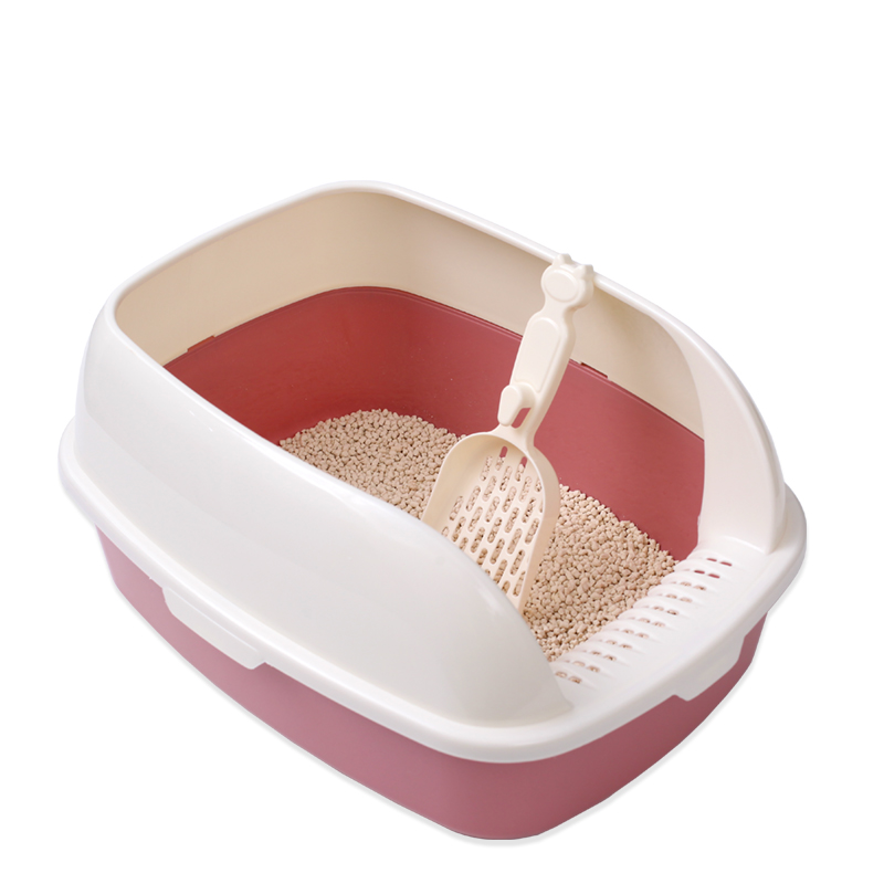3 China Hot Selling Plastic Cat Litter Box Semi Automatic Pet Cat Toilet Cat Training Toilet Kitten Toilet BoxesPopular