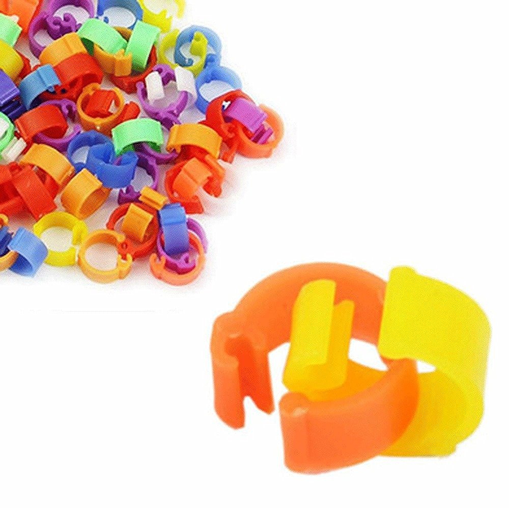 1000pcs/set Bird Rings Leg Bands for Pigeon Parrot Finch Canary Hatch Poultry Rings