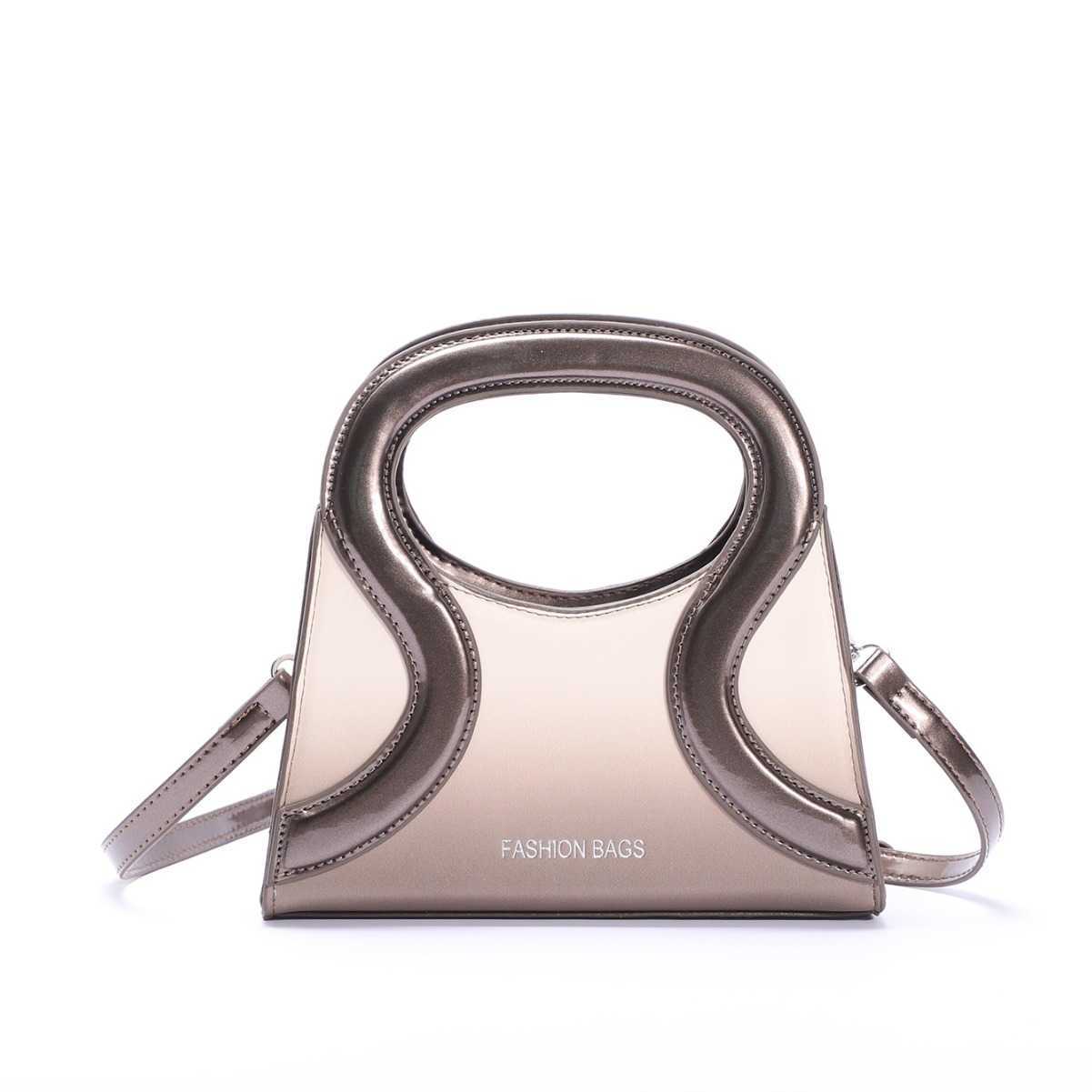 New Dopamine Style Gradient Womens Bag Hand Tote Bags Patent Leather Pressure Strip Handbag Sweet Girl Shoulder Crossbody Bag 241125