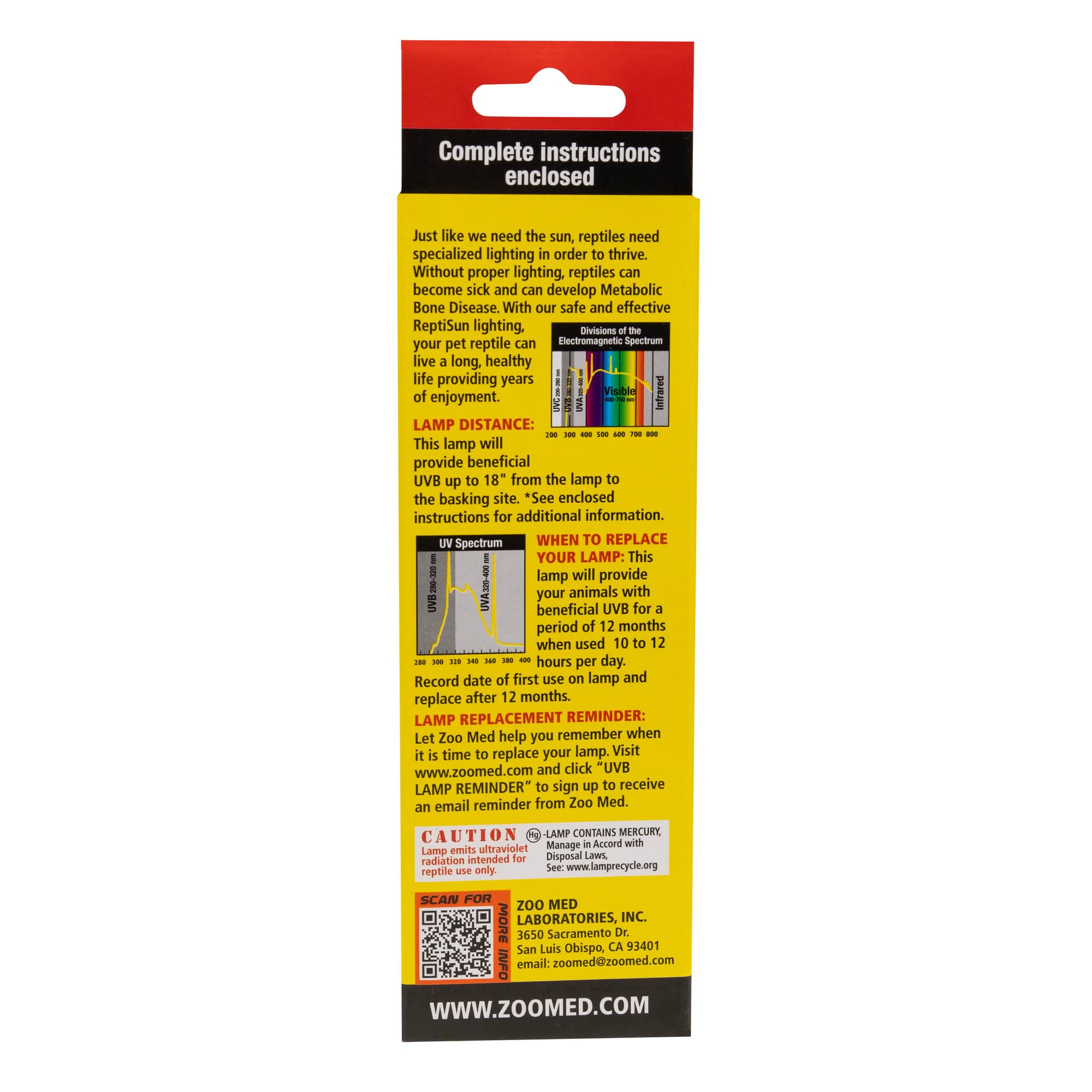 Zoo Med ReptiSun Desert Compact Fluorescent UVB Lamp, 26 Watts