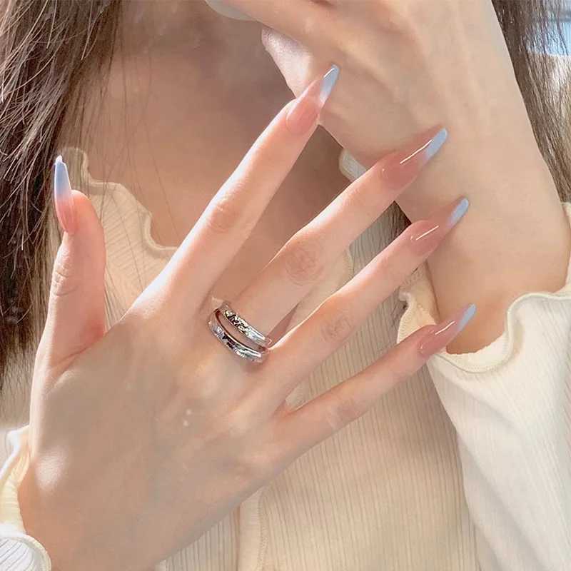 24 pieces of orange red gradient long ballet fake nails complete set of artificial nails reusable acrylic pressed nail tipsW241125