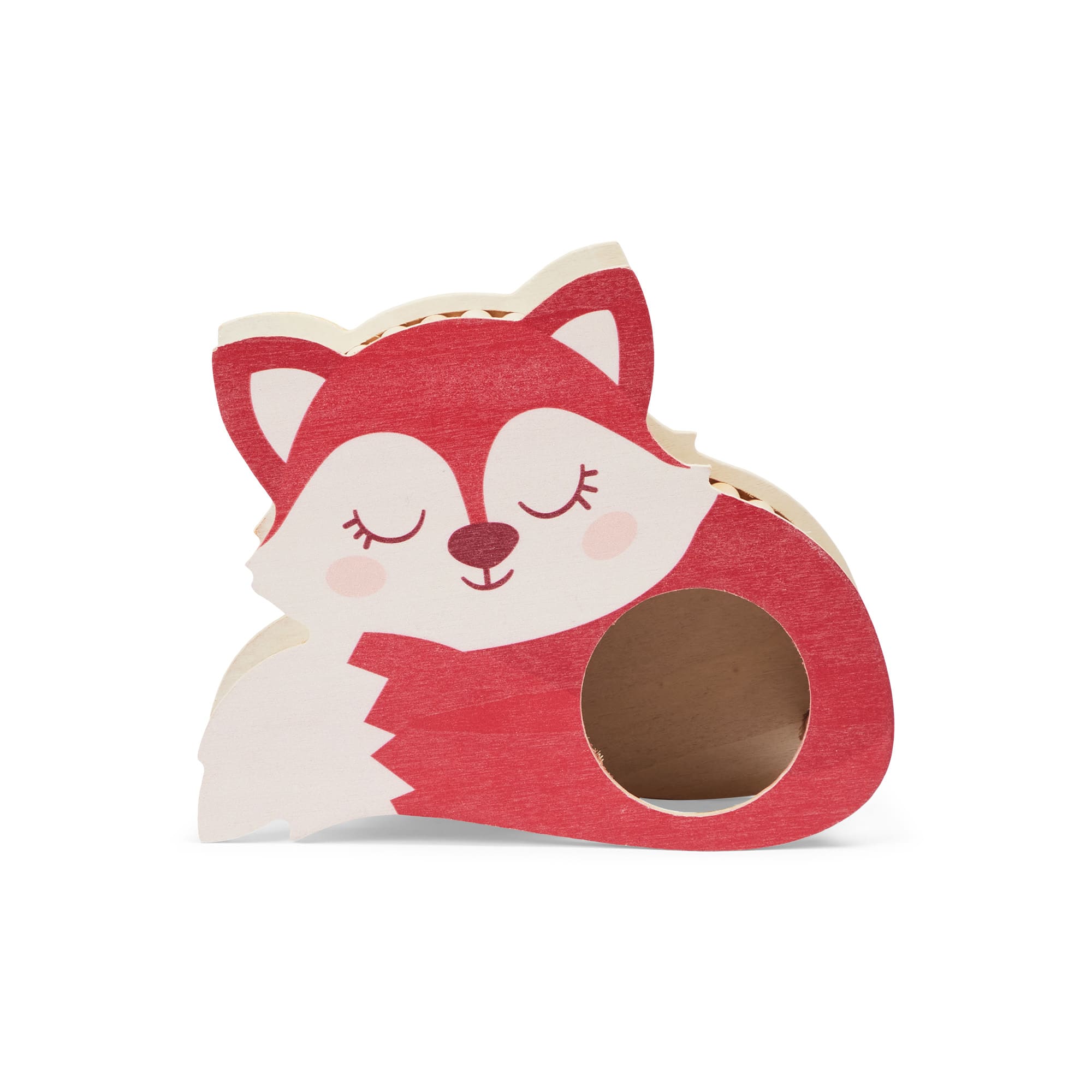 EveryYay Fox Wooden Hideawy for Small Animals