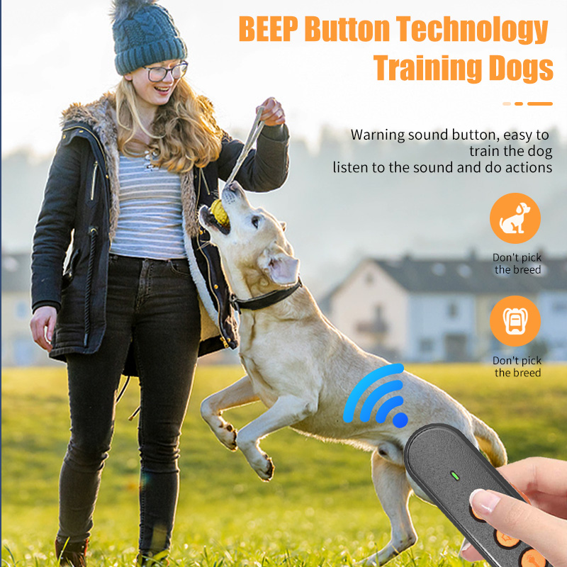 Upgraded Ultrasonic Dog Repeller Training Stop Barking Rechargeable Handheld ultrasonic animal attacks repeller