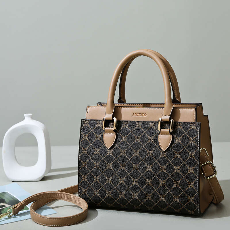 LEMON KOKO New Printed Mom's Handbag Commuter Crossbody High End Fashion Women's Bag