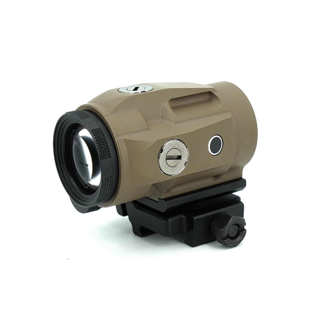 Airsoft JULIET3 3X MAGNIFIER Sight Push Button Mount with Spacers For Air Arms Rifle Fit for Picatinny Weaver Rail