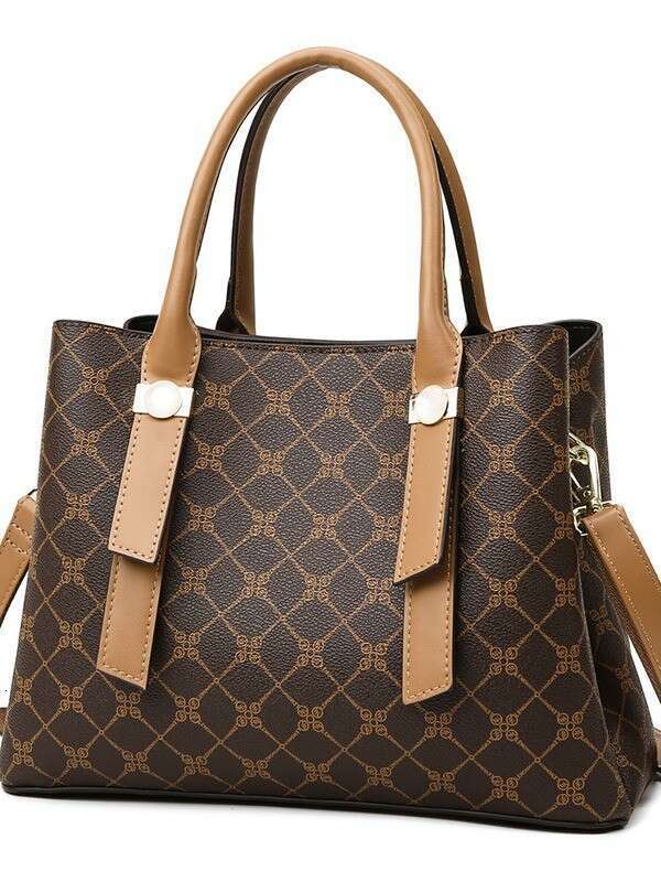 Handbag, Large Capacity, Fashionable Simple Temperament, Commuting Shoulder Bag, High-End Feeling, New Women's Bag