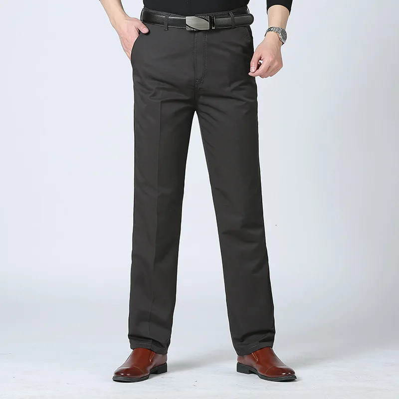 Men Classic Style Lightweight Soft Business Casual Straight Pencils Pants Solid Color Fashion Street Wear Jeans 240415