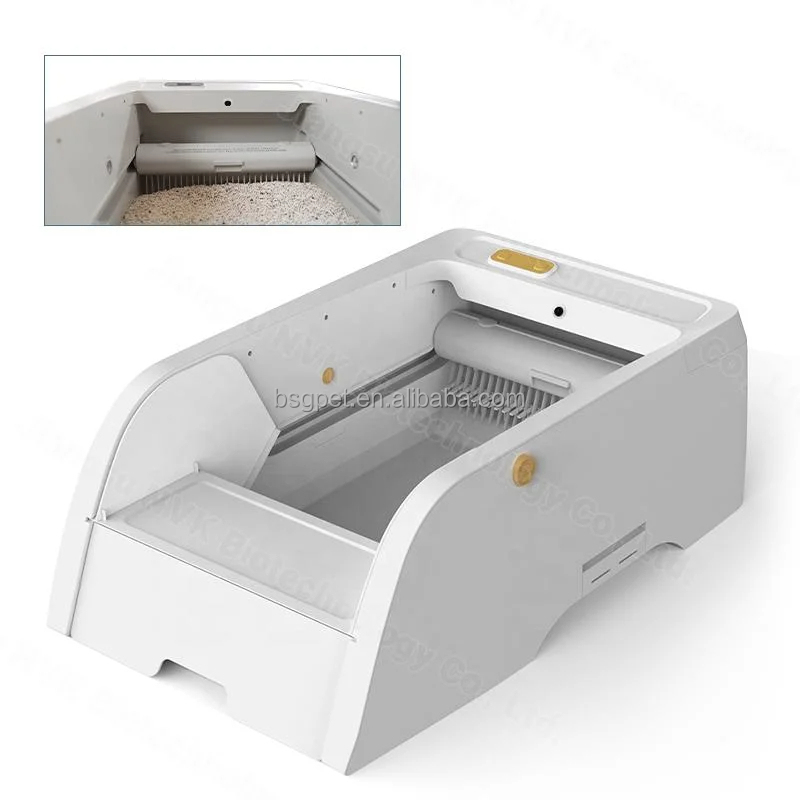 Wholesale Smart Cat Toilet with camera APP WIFI Control Self Cleaning Automatic Cat Litter Box