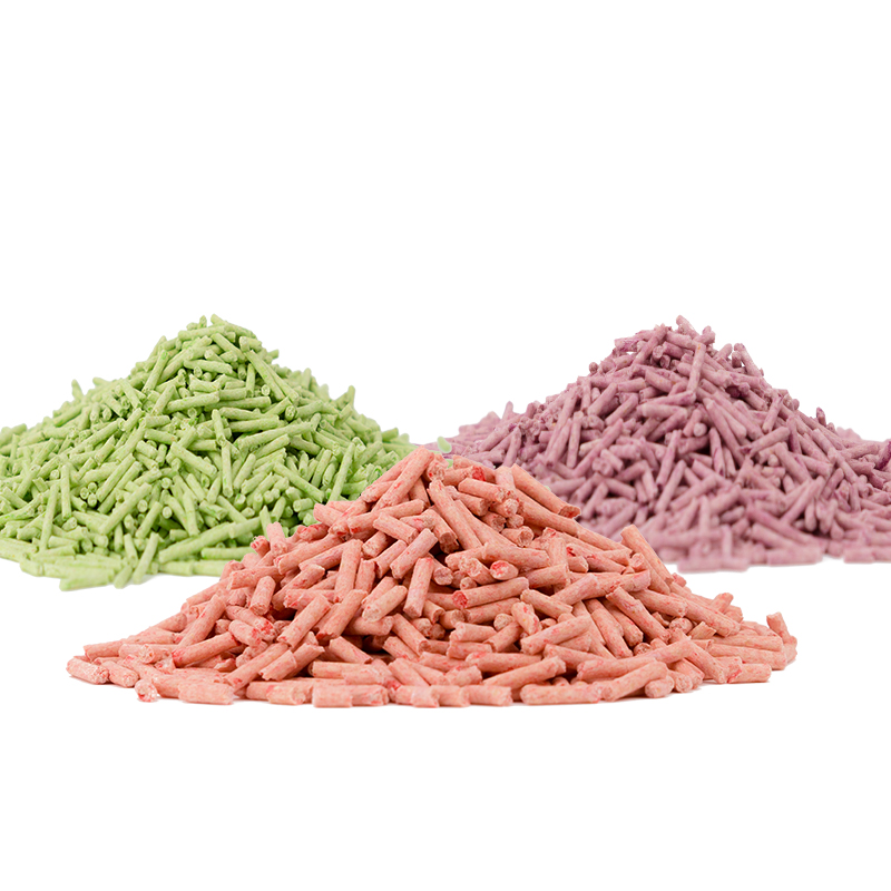 Wholesale 100% Natural Quick Clumping Dust Free Plant Flushable Corn Green Tea Peaches Tofu Cat Litter