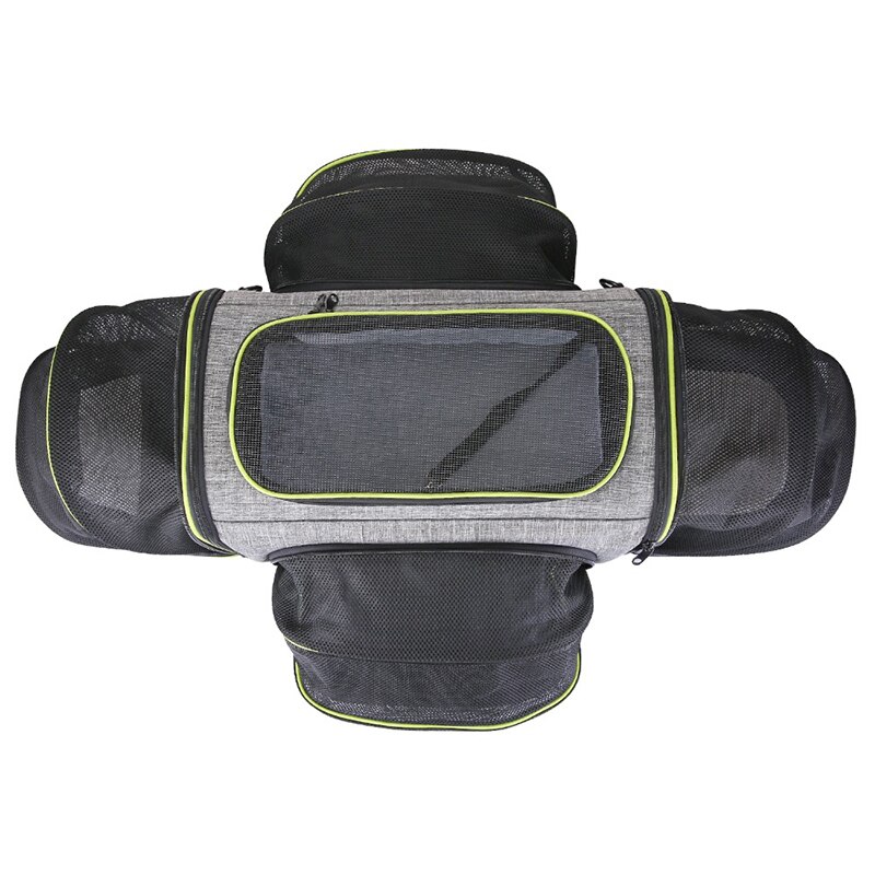 Pet Airline Approved Expandable Reflective Foldable Soft Travel Bag Products Pet Cages Carriers