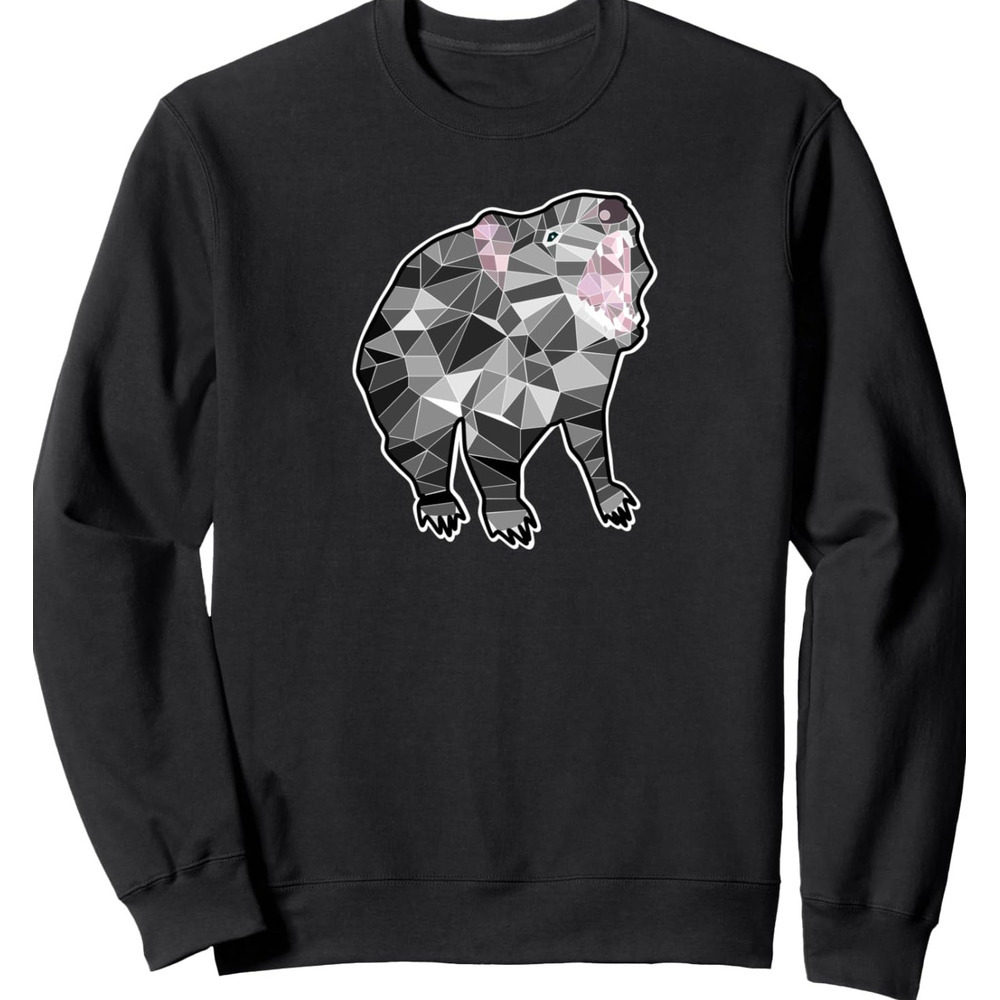 Long Sleeve Shirts for Men sweatshirt Geometric Mosaic Tasmanian Devil Sweatshirt T shirt Streetwear Casual tops clothes Fashionable, trendy, and warm
