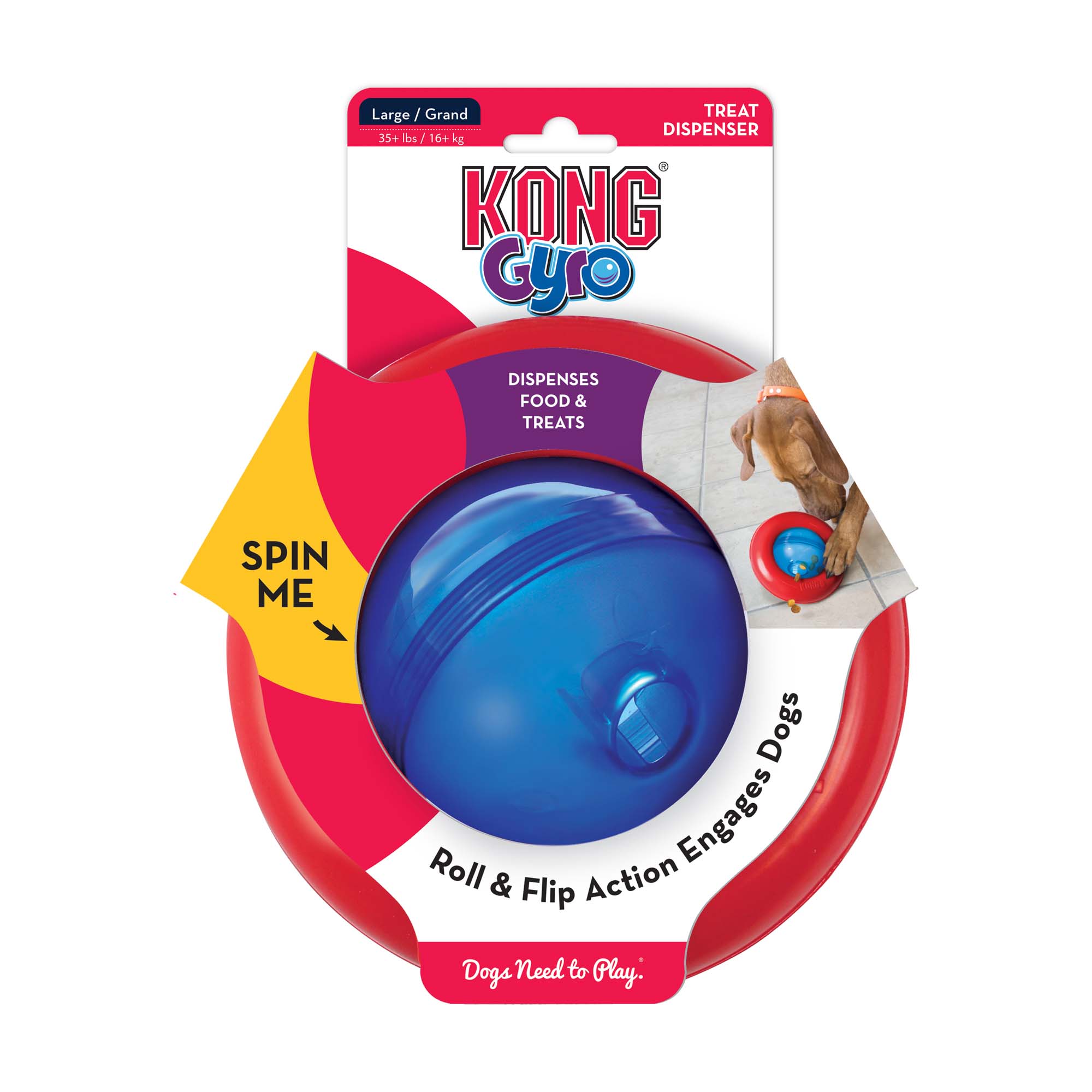 KONG Gyro Dog Toy, Large