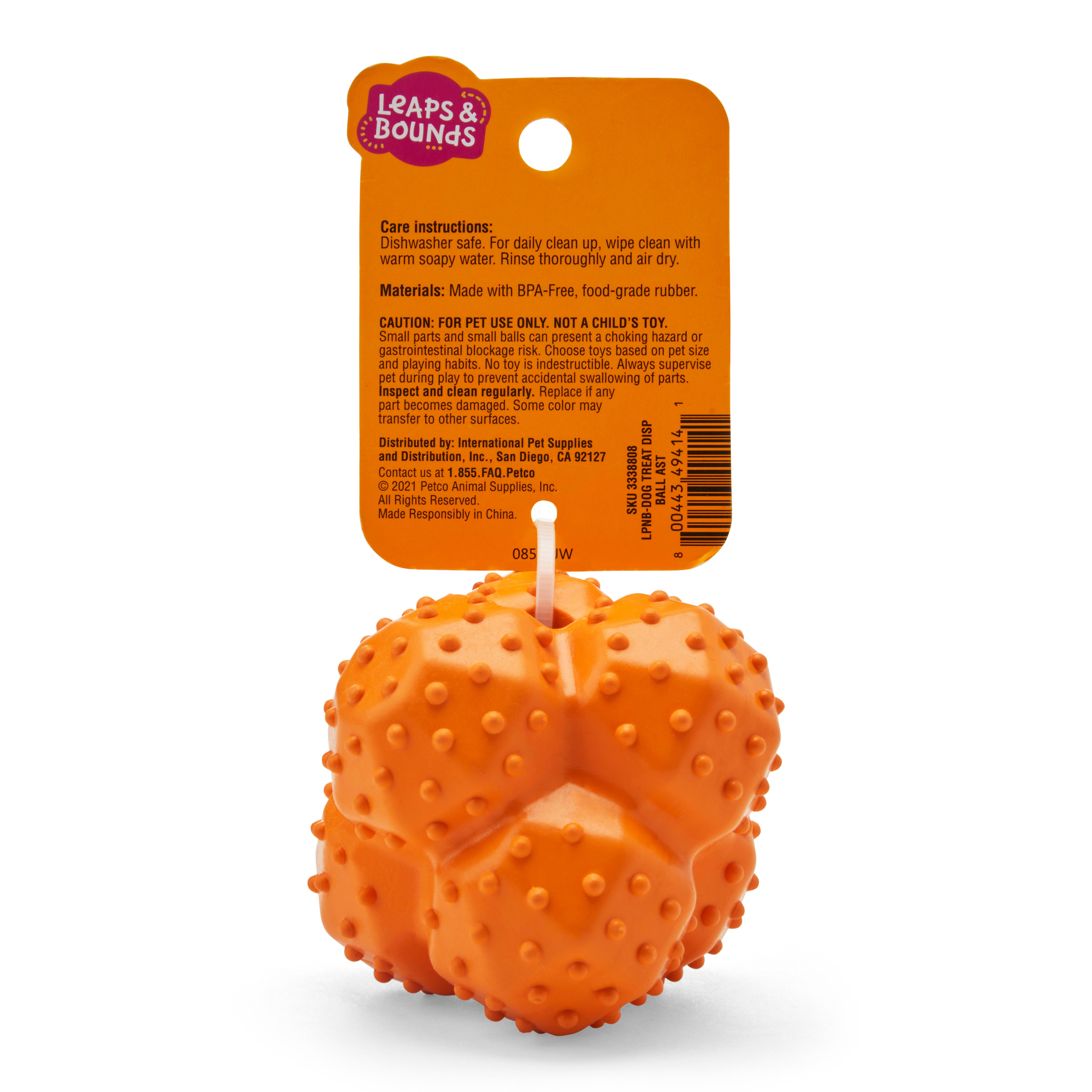 Leaps & Bounds Treat Dispenser Ball Dog Toy in Assorted Styles, X-Small