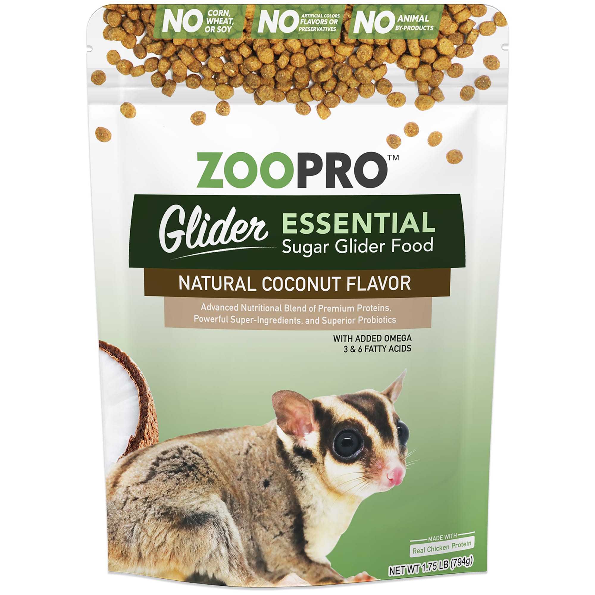 Exotic Nutrition ZooPro Glider Essential Sugar Glider Food, 1.75 oz.