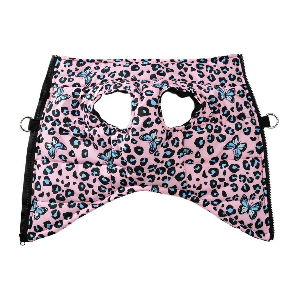 Dog Clothes For Small Dogs Cats Winter Soft Puppy Jacket With High Collar Waterproof Yorkshire Pug Vest Leopard Print Pet CoatXJ241125