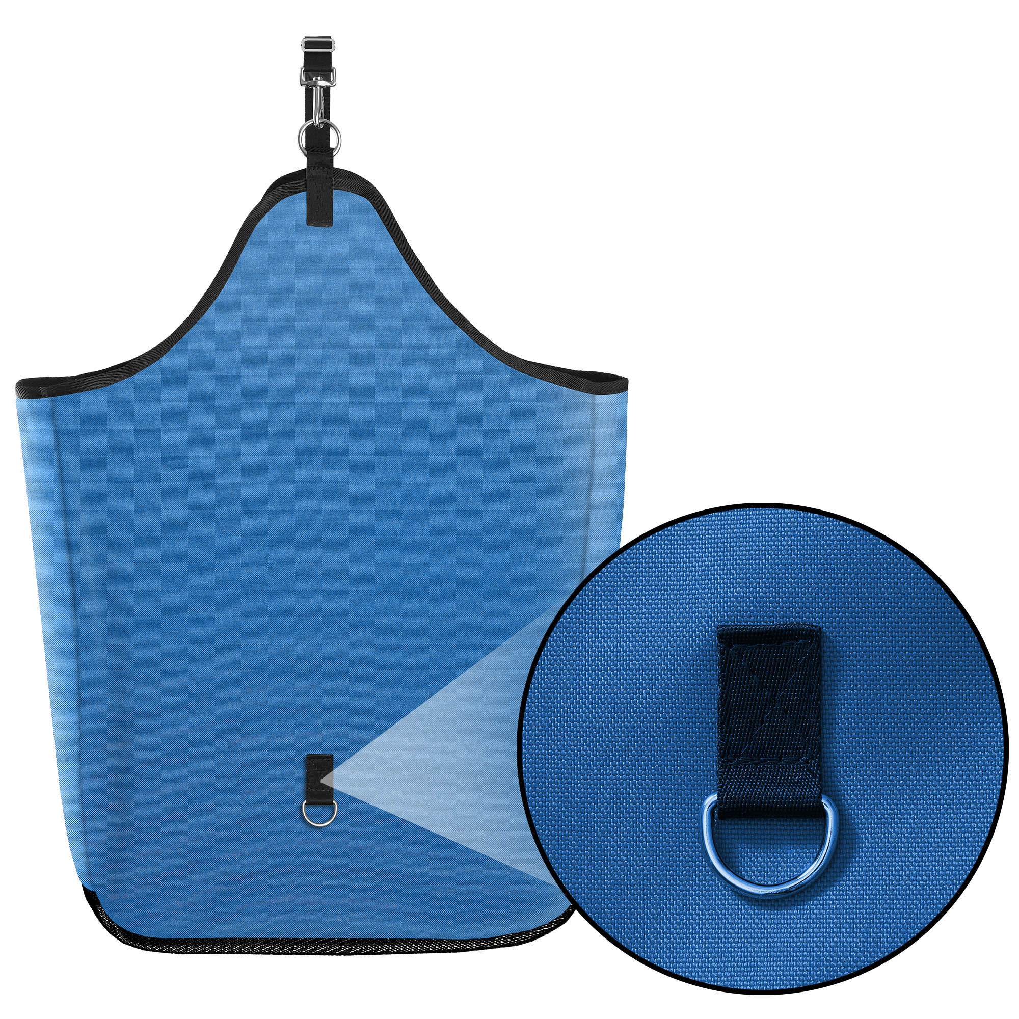 SmithBuilt Blue Horse Feeder Hay Bag Tote, Large