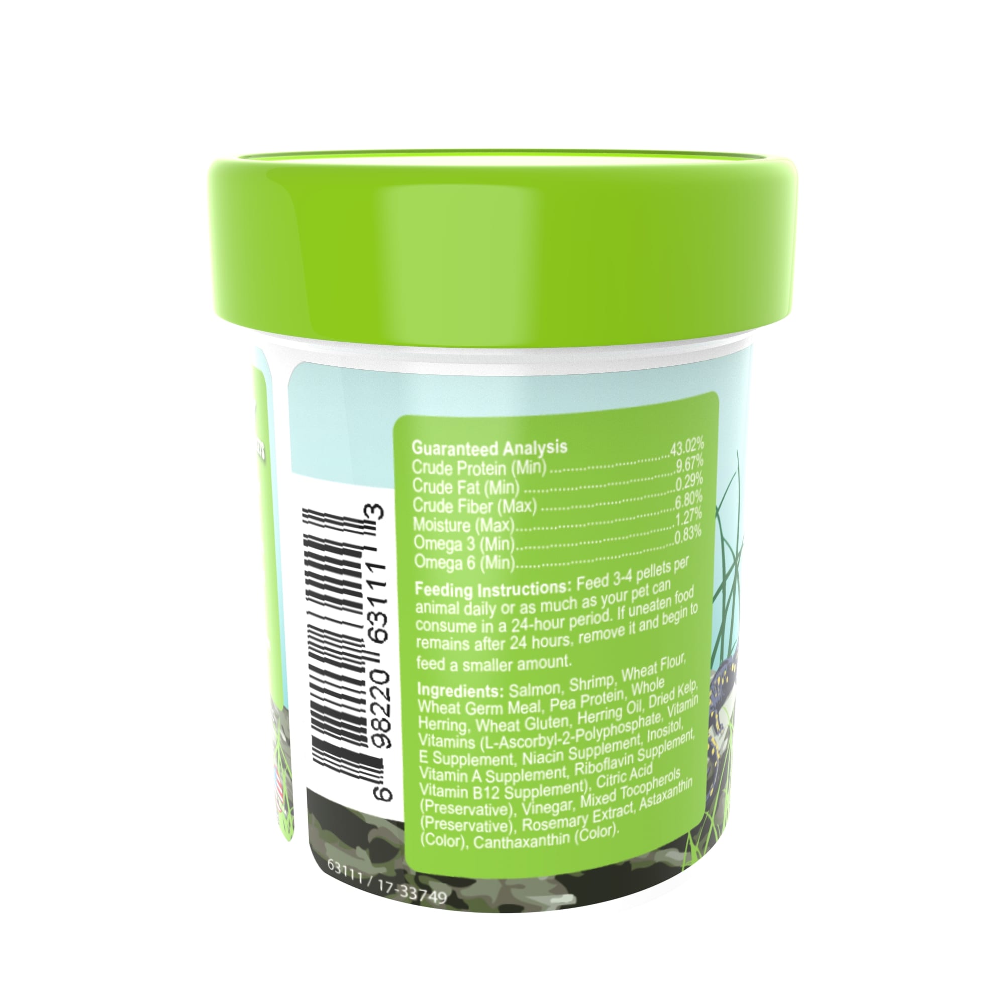 Omega One Newt & Salamander Pellets, 1.2oz