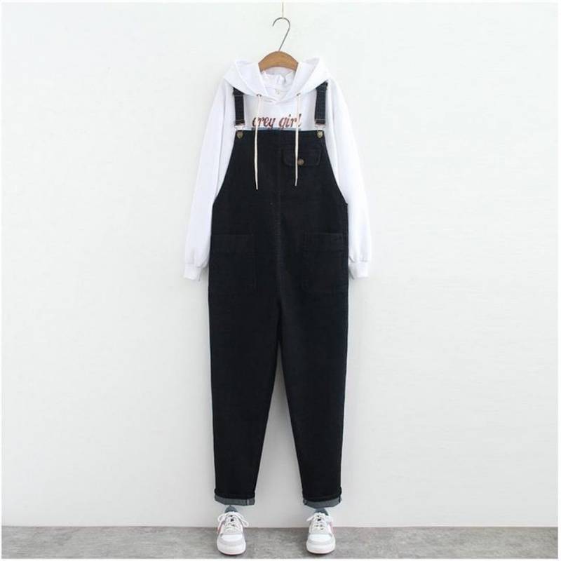 plus size womens clothing jumpsuits for women New harem style denim overalls trousers extra large size loose across the thigh thick and slimming