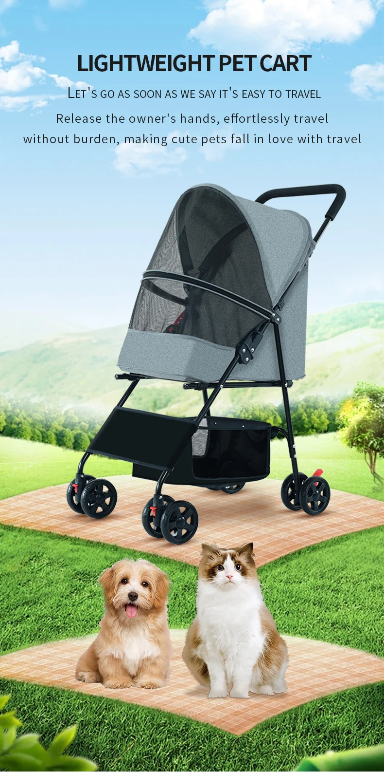 wholesale pet strollers customized pet dog stroller for small pets
