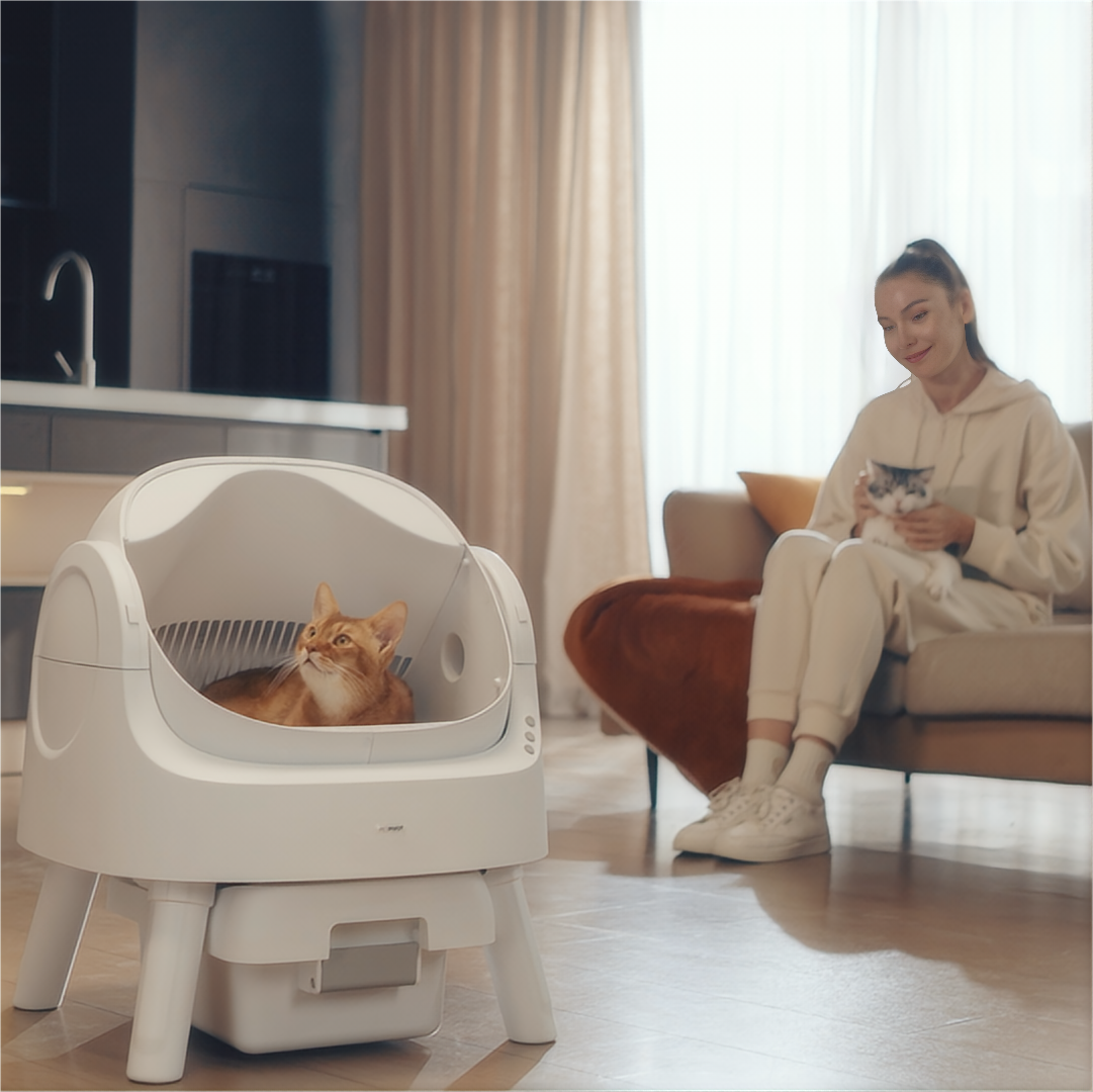 PetPivot Pet supply cat furniture Self cleaning litter box for cats kitten security and protection