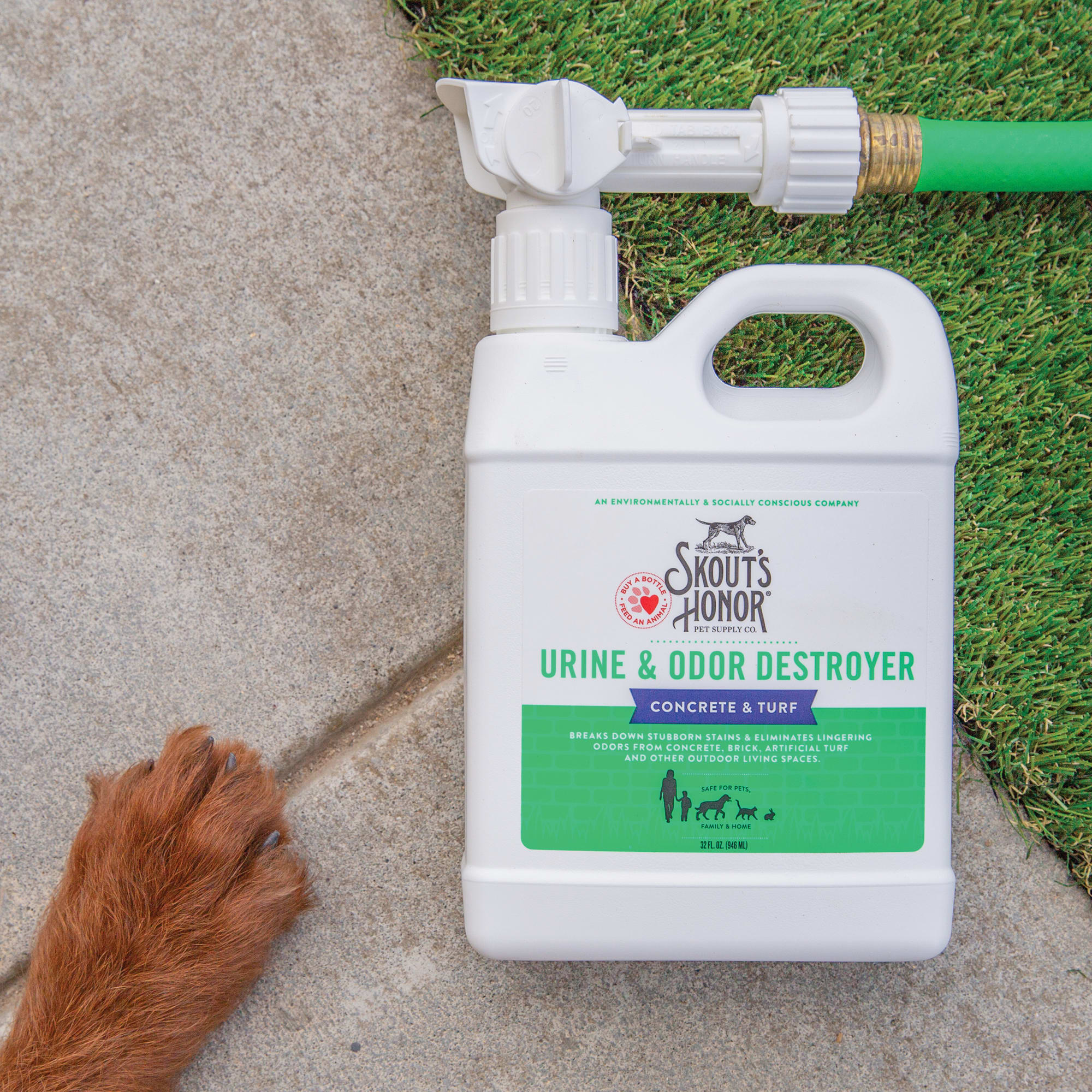 Skout's Honor Concrete & Turf Urine & Odor Destroyer for Dogs, 32 fl. oz.