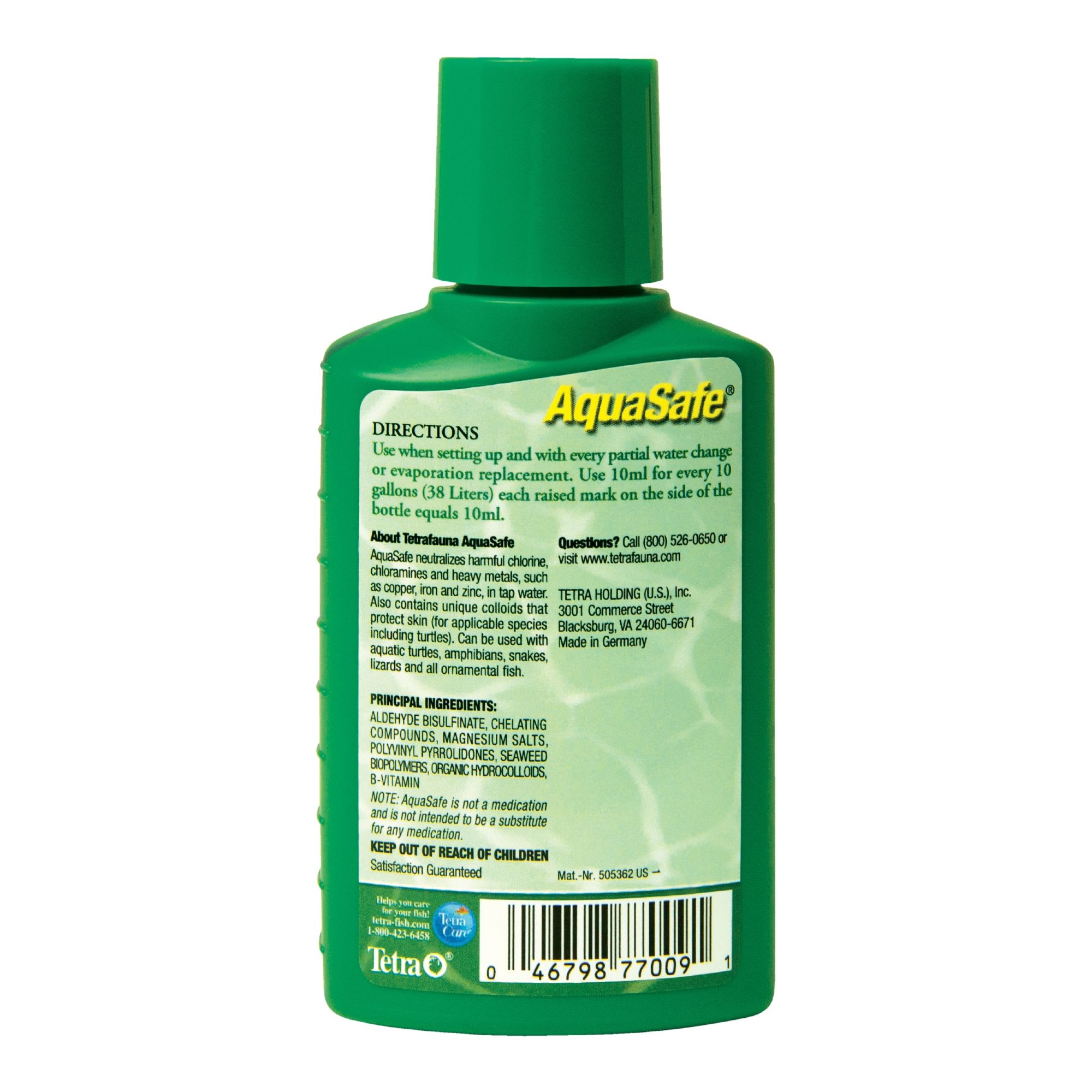 TetraFauna AquaSafe Reptile & Amphibian Water Conditioner, 3.38 oz.
