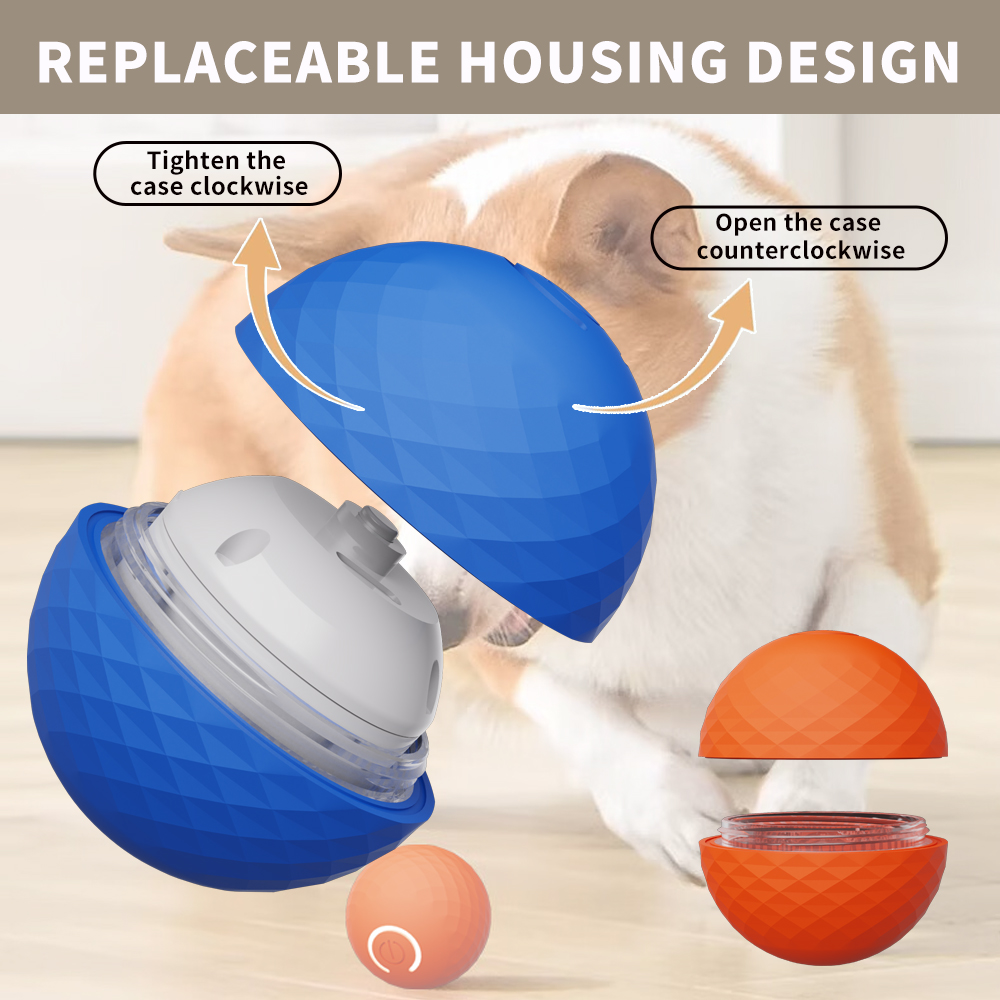 Smart Self-Moving Plastic Indoor Cat Toy Automatic Kitten Electric Dog Training Toy Rechargeable Sustainable Interactive Pet TPR