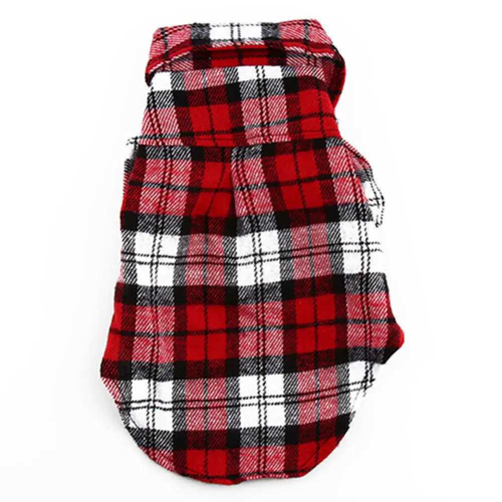 Small Dog Jacket dog clothes Pet Plaid Shirt Lapel Coat Cat Jacket Clothes Costume Tops dog accessories 2021XJ241125