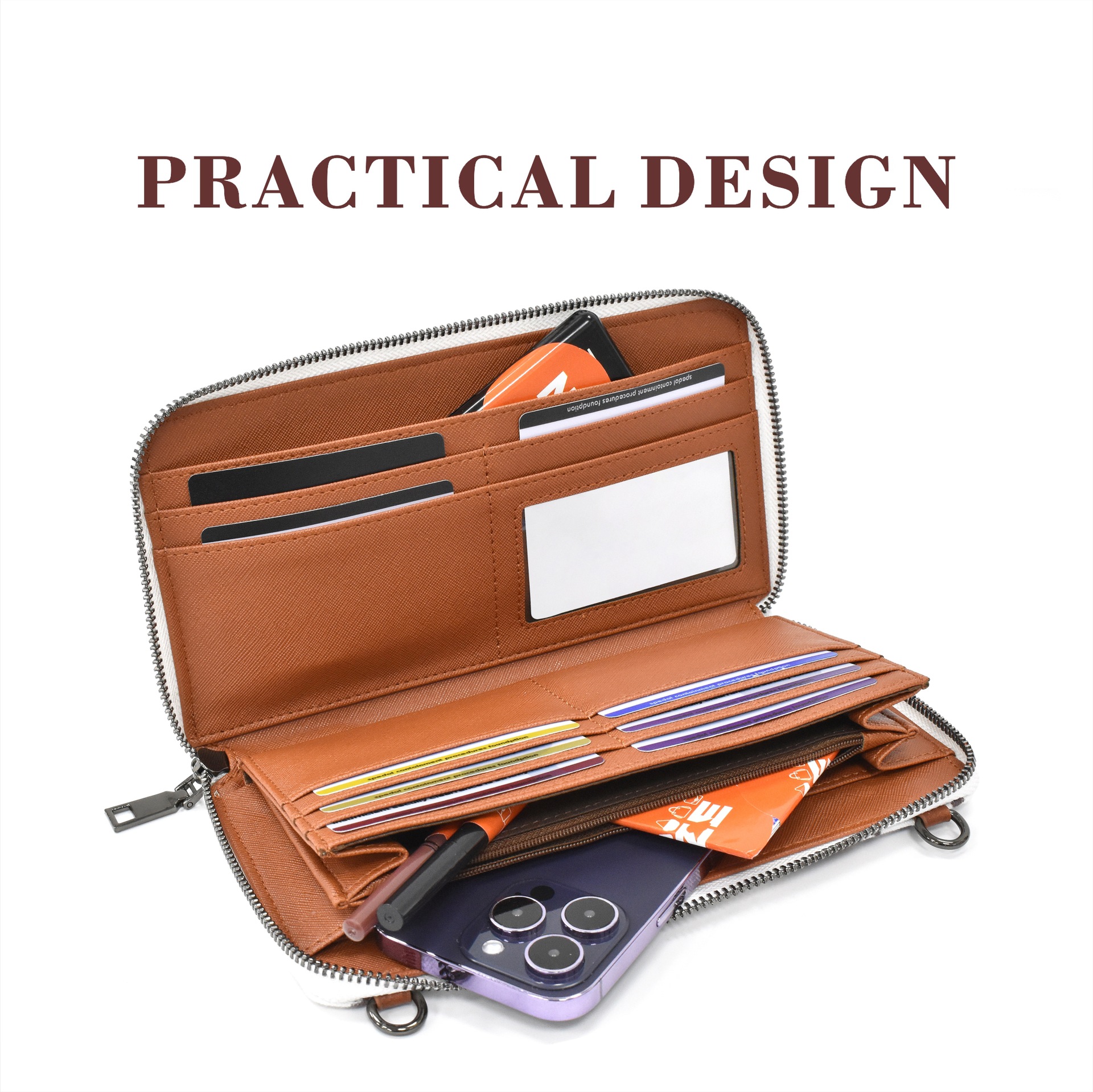 Cross-border sales of Bohemian national style European and American retro zipper canvas clutch bag small purse fashion portable woman