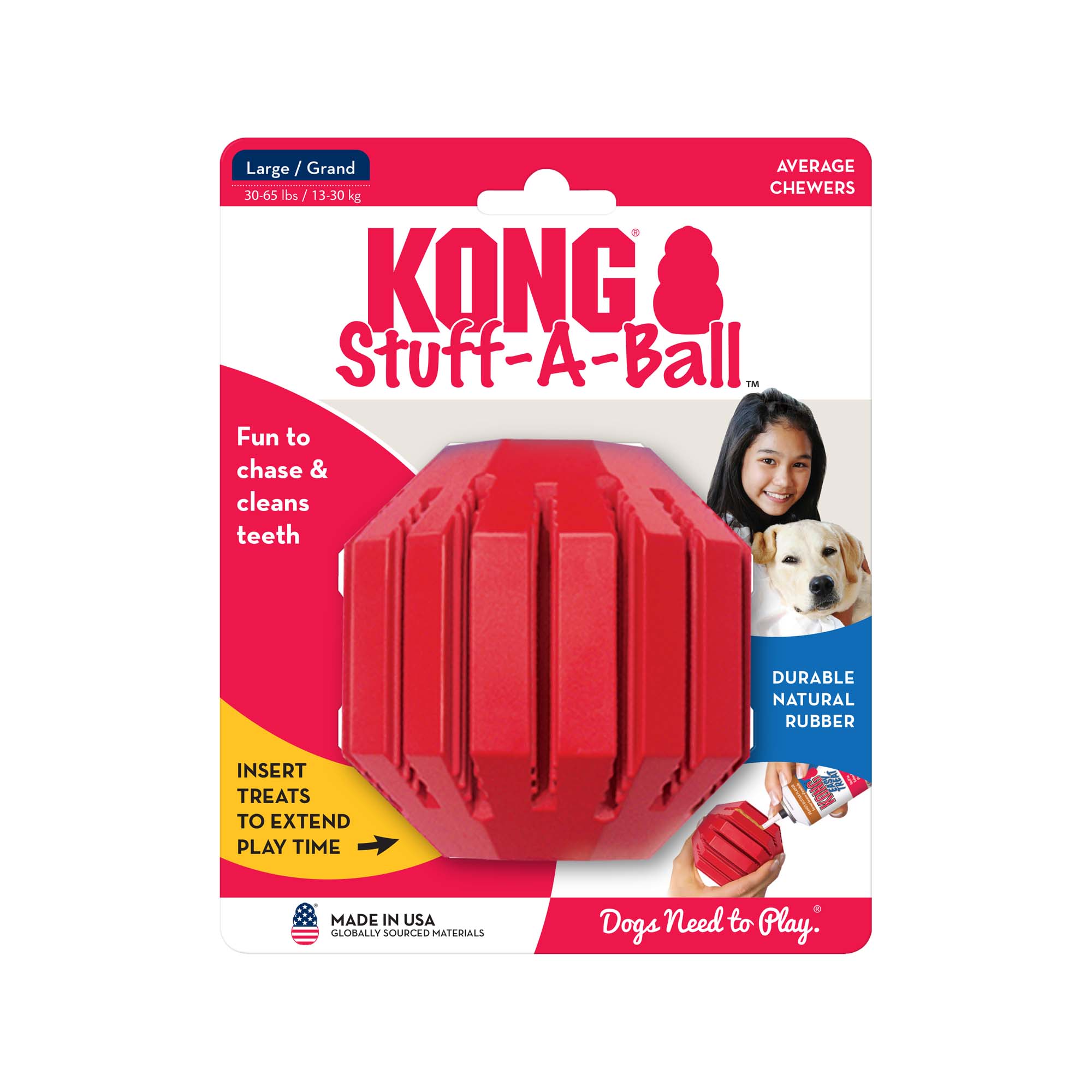 KONG Stuff-A-Ball Dog Toy, Large