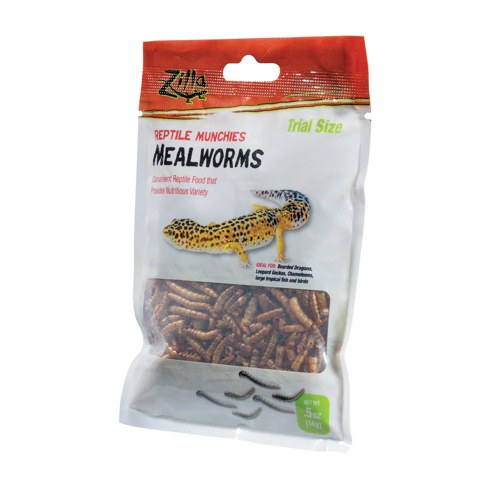 Zilla Munchies Mealworms Reptile Food, .5 oz.