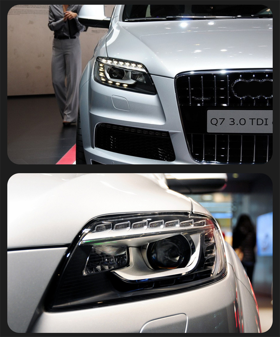 Headlight For AUDI Q7 LED Headlight 2006-2009 Headlights Q7 Tear Eye Style LED Daytime Running Lights Front Signal Lamp - view 9