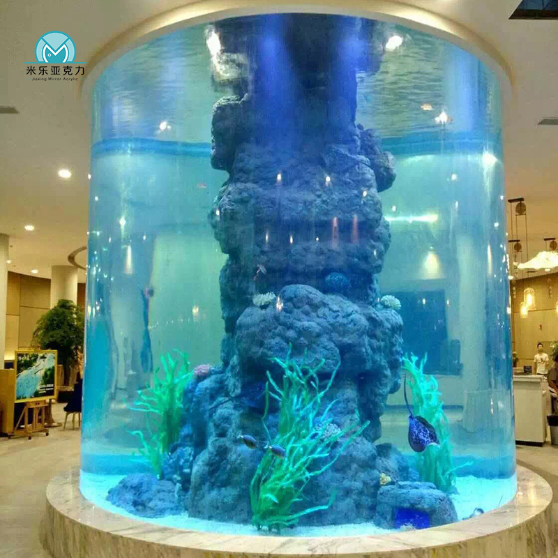 Exclusive custom high quality newly designed transparent live fish aquarium coral rocks