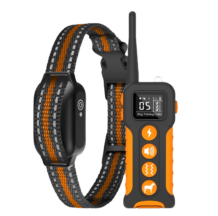 Custom Tpu Waterproof Remote Control Large Breed Dogs Vibration Static Luxury Bark Reflective Training Dog Shock Collar