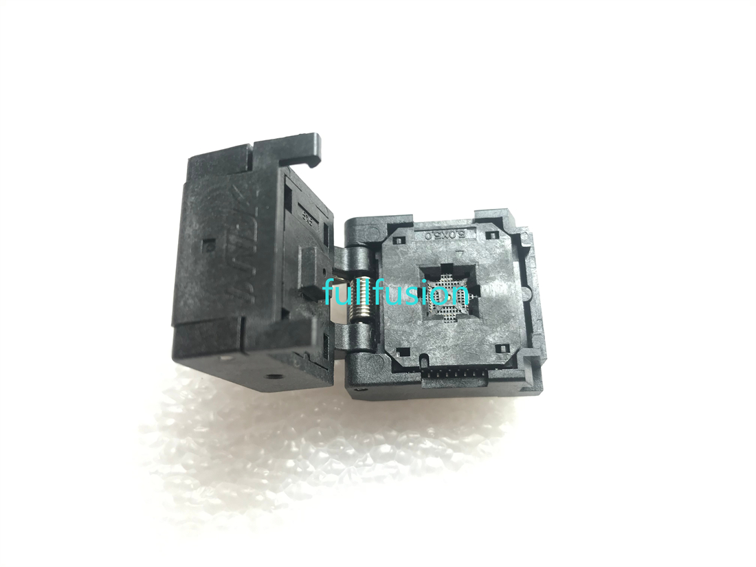 QFN40 IC Test And Burn In Socket 0.4mm Pitch Package Size 5x5mm