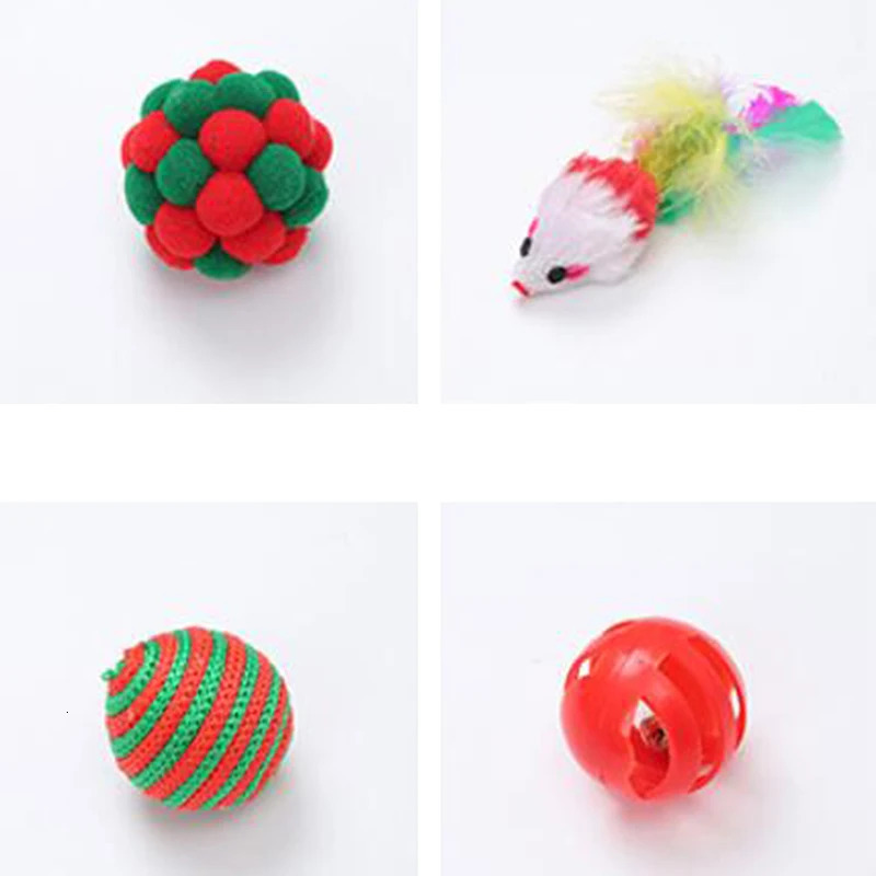 Christmas Pet Toys Christmas Cat Cute Funny Toy Sets Pet Christmas Gift Pet Simple Toys 2024 241125