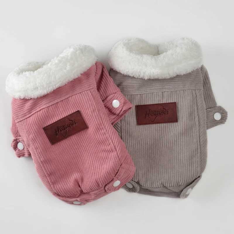 Warm Pet Dog Clothes for Small Medium Dogs Cats Autumn Winter Puppy Thicken Fleece Coat Jacket Chihuahua Pug Bulldog SuppliesXJ241125