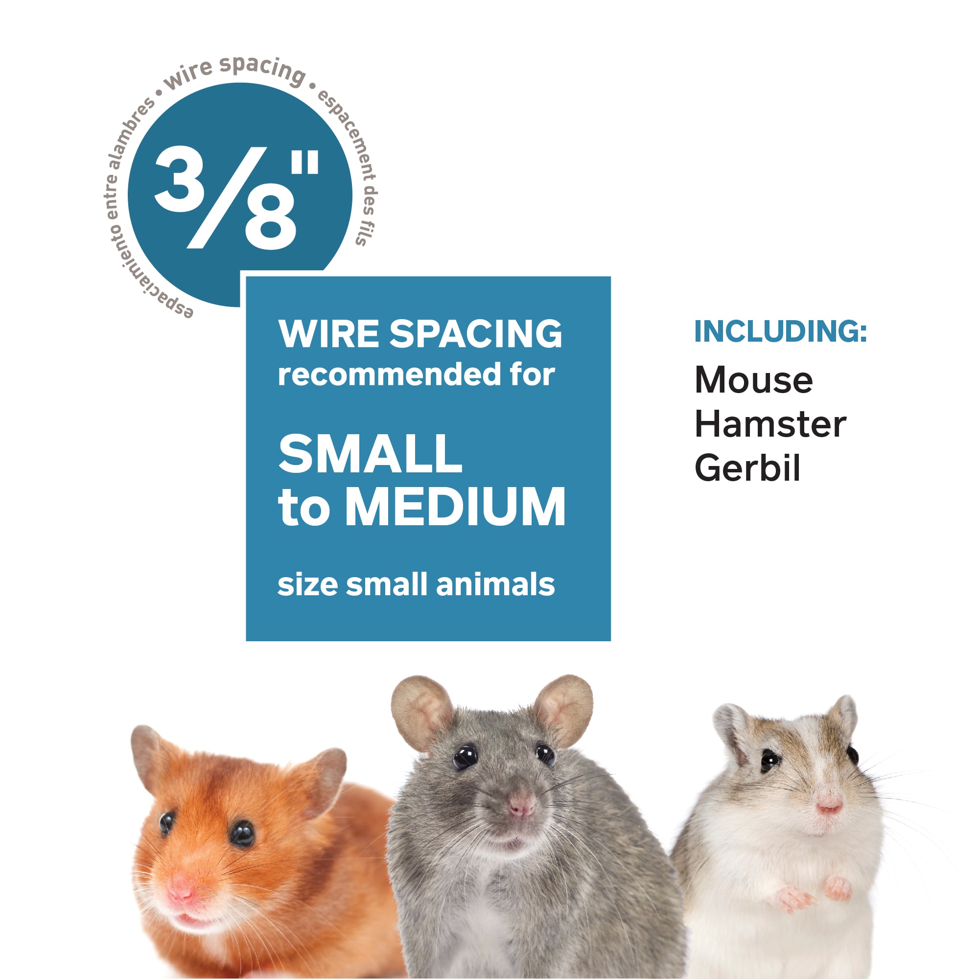 Prevue Pet Products Universal Small Animal Home Gray, Large
