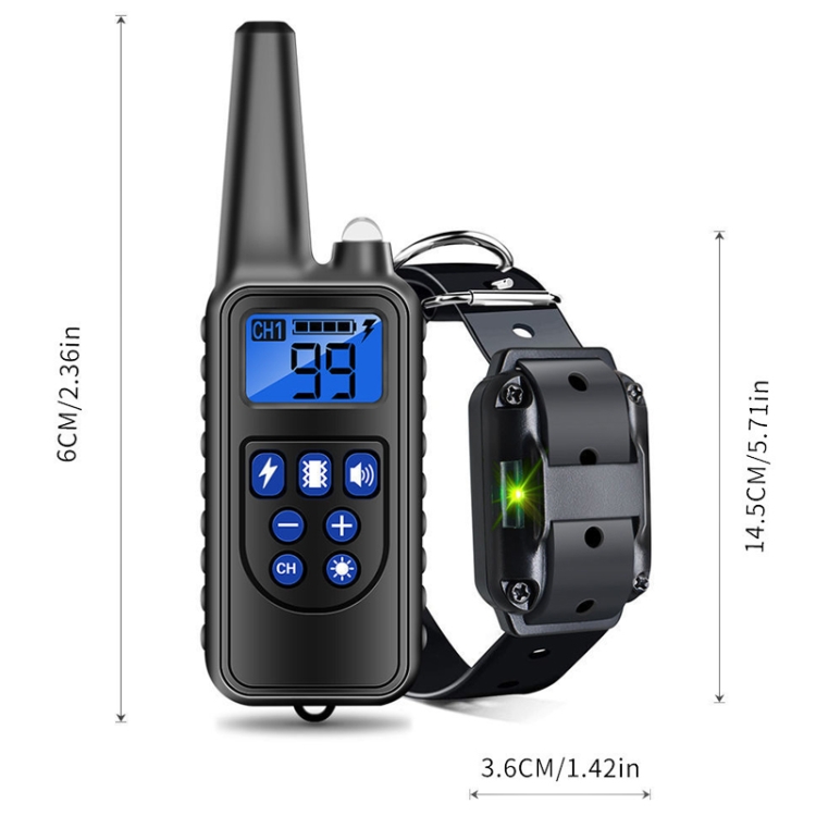 Stop Barking Pet Products Training Collar Anti-Barking Dog Trainer 800m Remote Control Stop Barker Dog Training Collar