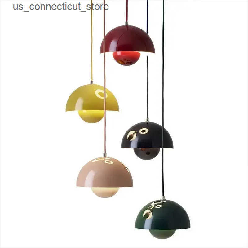 Pendant Lamps 23cm Creative Chandelier Bedroom Study Restaurant Pendant Lights Decorative Lamp Multi-color Optional Modern Bud Indoor Lighting L240910