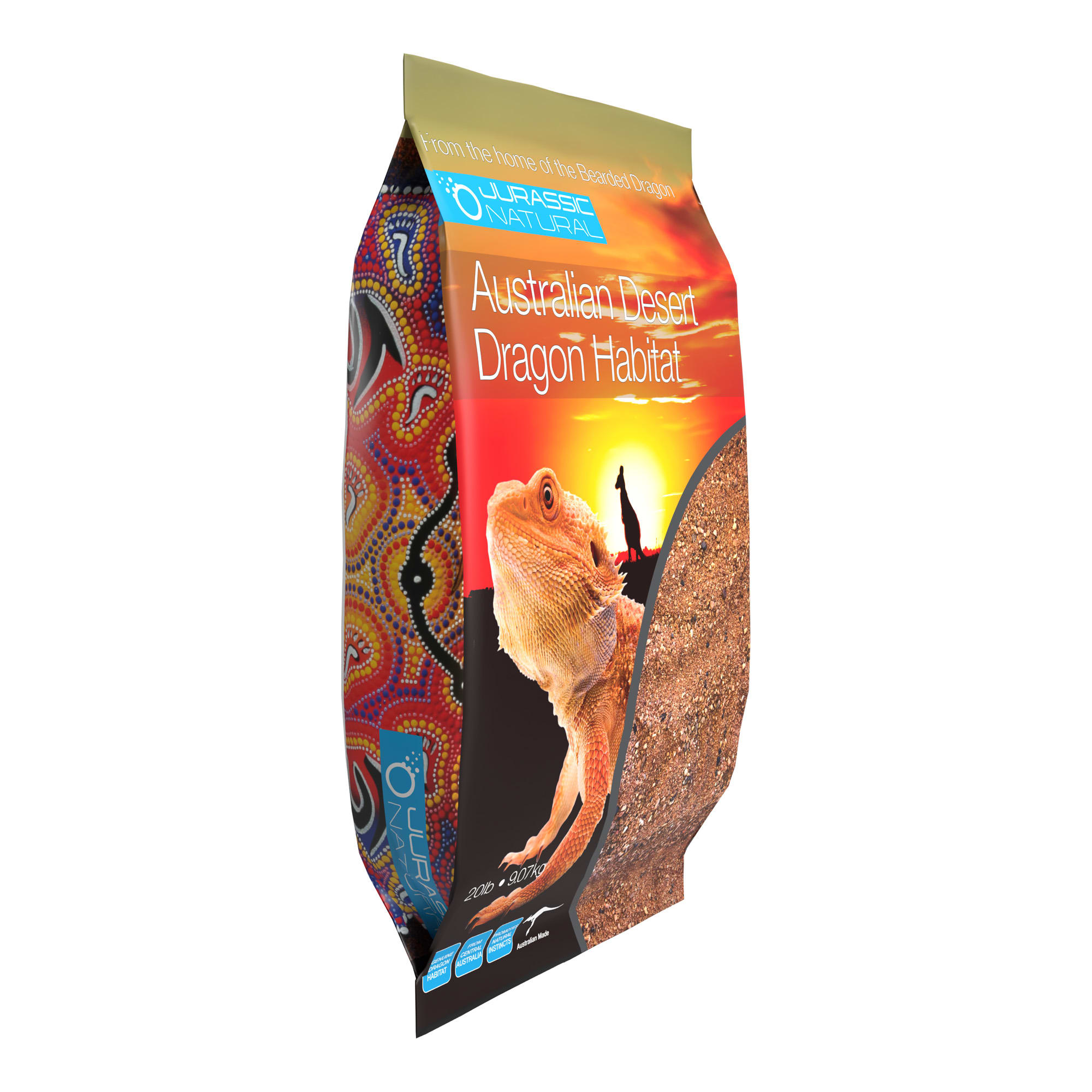 Jurassic Natural Australian Desert Dragon Habitat, 20 lbs.
