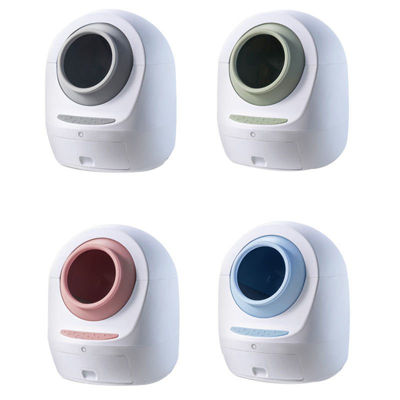 2022 New Type Pet Cute Design Auto Clean The Cats Sand Basin Sifting Cat Link 3 Tray Self Sifting Automatic Litter House Box