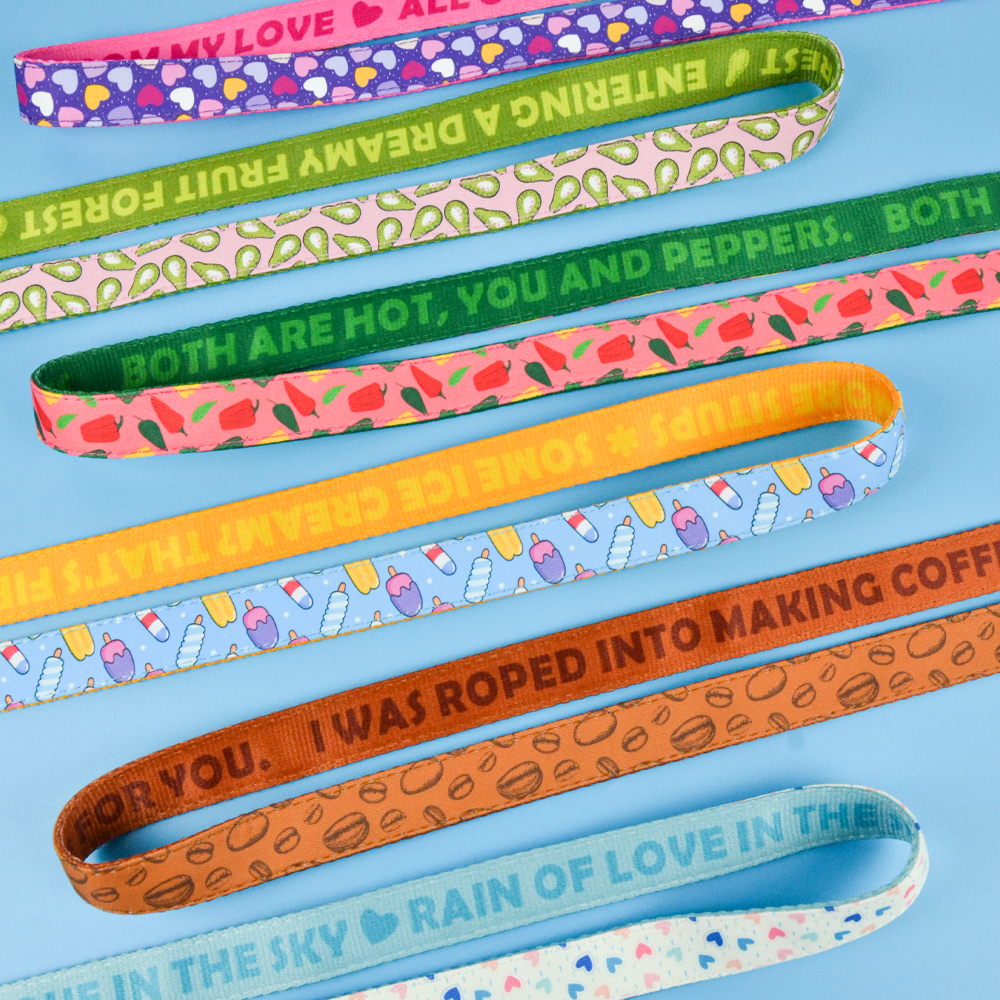 MIDEPET New Arrives Personalized Designer Pattern Luxury Sublimation Print Accept Training 5ft Long Dog Leashes