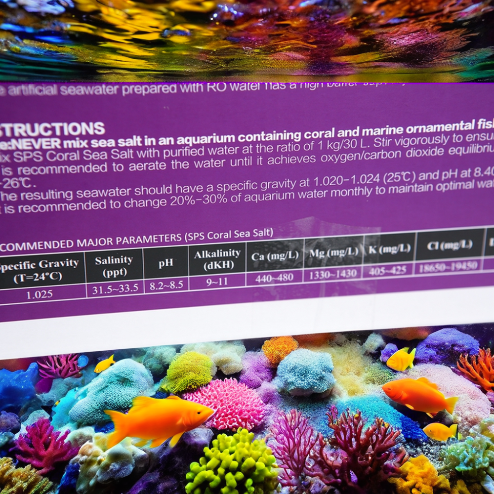 whosale price Factory produce for sea rock reef salt from sea water 20Kg 6.7*3bags Sps coral reef sea salt