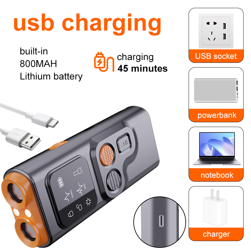 Hot Sell Portability Ultrasonic Dog Repeller Anti Barking Device Handhold Ultrasonic Dog Bark Control Device For Dogs