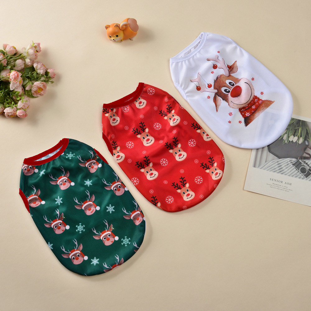 High Quality Hot Selling Christmas day small dog Clothes Fun and Festive Costumes for Pets