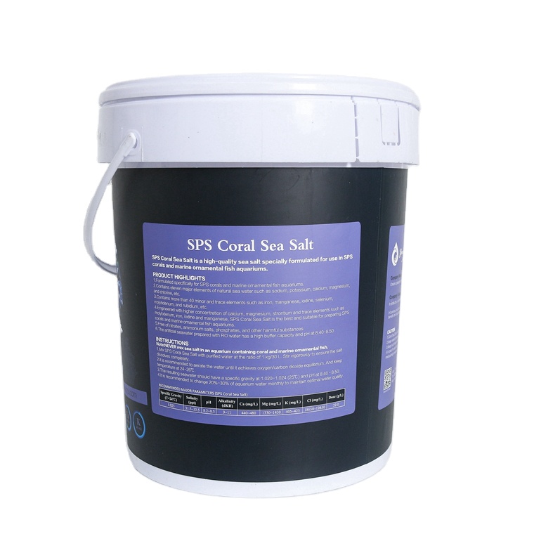 Customized Private Label Artificial Refined Marine Pet Sea Salt Organic SPS Aquarium Grade Glass Direct Aquaculture Reef