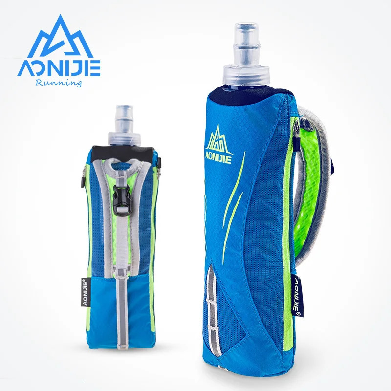 AONIJIE E908 Running Handheld Water Bottle Kettle Holder Wrist Storage Bag Hydration Pack Hydra Fuel Soft Flask Marathon Race 241125