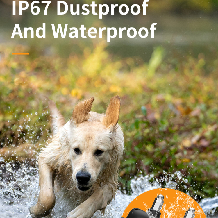 Custom Tpu Waterproof Remote Control Large Breed Dogs Vibration Static Luxury Bark Reflective Training Dog Shock Collar